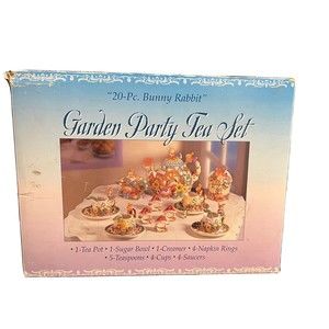 "Bunny Rabbit" Garden Party Tea Set - 20 pc.